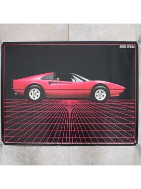 1980s Ferrari 308 GTSi 1984 Automobile Quarterly Poster Out Of Print 18x24